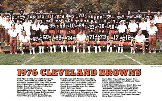 1976 cleveland browns team photo